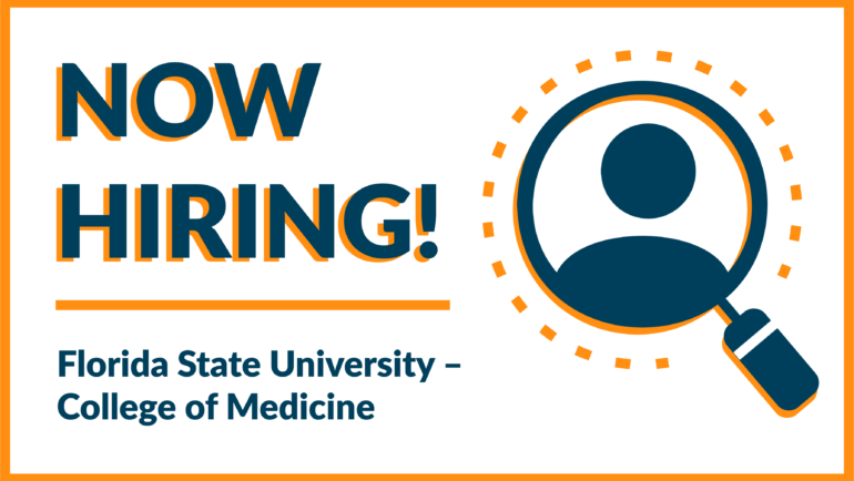 The Florida State University College of Medicine, Department of Behavioral Sciences and Social Medicine (BSSM) seeks candidates for a Full Time, Tenure-Track Faculty position at the Associate or Full Professor Rank