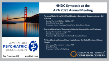 NNDC Symposia at the APA 2023 Annual Meeting