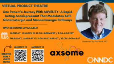 (NNDC Members only) Join us for the Axsome Therapeutics Virtual Product Theatre – Two January Dates!
